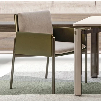 איטלקי אור יוקרה כסאות אוכל ריהוט למטבח בבית מלון מעצבים האוכל כיסא פשוט הסלון יחיד פנאי כיסאות