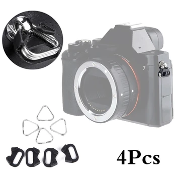 4Pcs/סט חגורה לחבר מצלמה רצועת כתף פיצול טבעת אבזם תחליף למצלמה דיגיטלית אבזם אביזרי