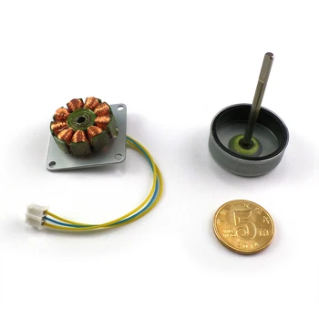 3 שלב AC מיקרו Brushless גנרטור מיני הרוח היד גנרטור מנוע מודול עבור Arduino עם מנורת Led חרוז 3V-24V