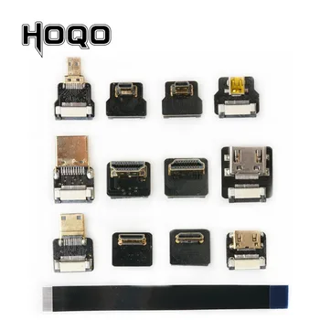 FPV HDMI כבל סרט כפול למעלה בזווית HDMI 90 מעלות HDMI סוג זכר זכר FPC שטוח כבל Multicopter לצילום אווירי