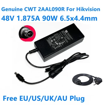 מקורי CWT 48V 1.875 A 90W 2AAL090R CAM090481 מתאם AC של Hikvision פו דיסק קשיח מקליט וידאו NVR ניטור אספקת חשמל