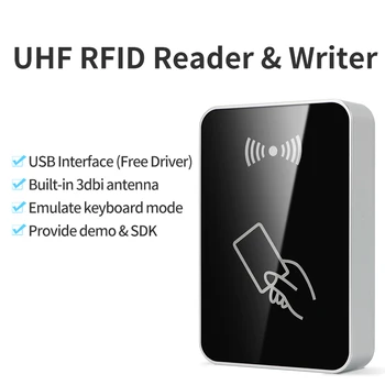 Fonkan 860-960Mhz UHF RFID USB שולחן העבודה הקורא סופר בקרת גישה, כרטיס RFID Reader UHF