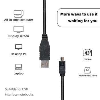 1.3 M/51.2 ב UC-E1 כבל נתונים המצלמה נתונים. USB קו קולפיקס 885/995/4500/5700/8700 MiniUSB חיבור כבל