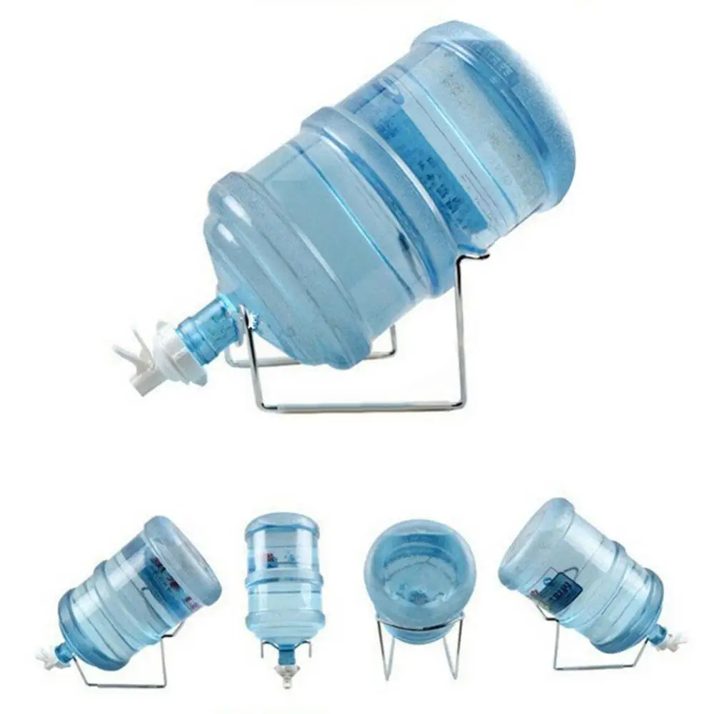 3-5 ליטר בקבוק מים כד מנפק לעמוד מתלה מחזיק Dustproof זרבובית ברז - 0