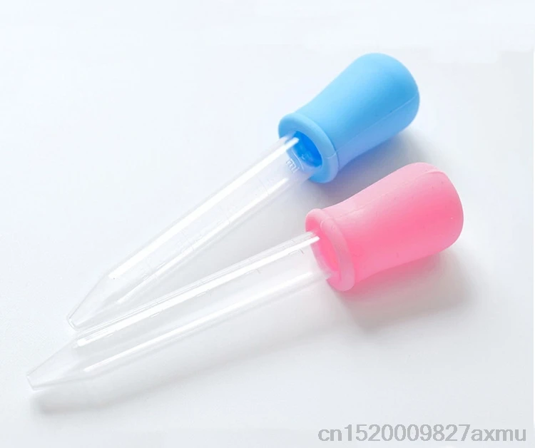 500PCS 5ml אחסון התינוק סיליקון פלסטיק האכלה תרופה נוזלית טפי שימושי עין אוזן פיפטה טפי האכלה כלים - 0