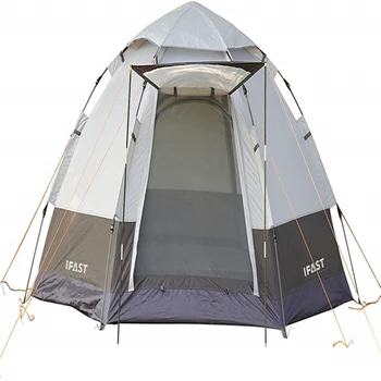 4 אדם חיצוני לצוץ קמפינג אוהל עמיד למים Windproof נייד קמפינג מחסה קל להגדיר המשפחה אוטומטית מיידית אוהל