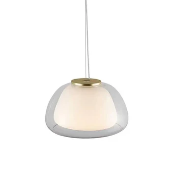 סקנדינבי מודרני מינימליסטי מינימליסטי אור יוקרה יצירתי הסלון, חדר השינה זכוכית בחדר האוכל נברשת