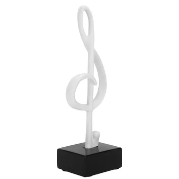 מוסיקה קישוט שרף סינטטי חומר הערה מוסיקה עיצוב מוזיקה הערה פסל עבור המשרד הביתי קישוט לפסנתר חנות כלי