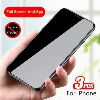 3PCS פרטיות מגיני מסך לאייפון 14 פלוס אנטי-ריגול זכוכית עבור iPhone 13 12 11 Pro מקס זכוכית מחוסמת
