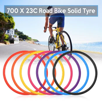 אופניים מוצק צמיג כביש 700x23C אופניים אופניים רכיבה על אופניים רכיבה ללא פנימית בגלגל ההגה