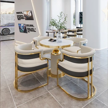 הנורדית המודרנית כסאות אוכל חדר מגורים מרגיע עיצוב כסאות אוכל, שידה משענת Sillas De Comedor ריהוט הבית WZ50DC