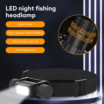 פנס קמפינג דיג חיפוש USB אור Rechargable ראש הפנס עמיד למים LED מנורה. 5 תאורת מצב עבודה האור