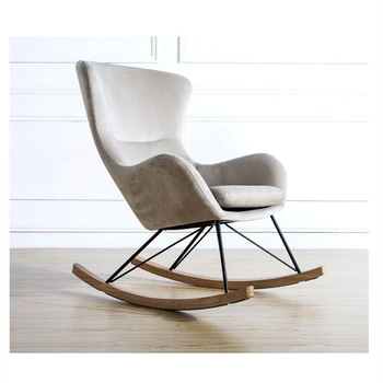 נורדי ריהוט פנאי כסא כסא נדנדה מודרני מינימליסטי כיסאות נדנדה עבור חדר השינה תנומה קלה כיסא כורסה כיסא הטרקלין