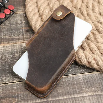 עור מותן תיק נייד נרתיק Mens חגורת שק טלפון נרתיק ארנק תיק עבור הטלפון 6.7 אינץ
