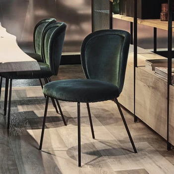 יוקרה כסאות אוכל סלון מודרני מושב רפידות איפור יהירות מעצב הכיסא נורדי Sillones Modernos פארא סאלה ספה רהיטים