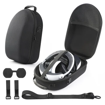 נסיעות תיק נשיאה קיבולת גדולה כיסוי מגן תיק Shockproof ניילון אווה TPU עמיד למים עבור PS5 נ. ב. VR2 Gaming Headset