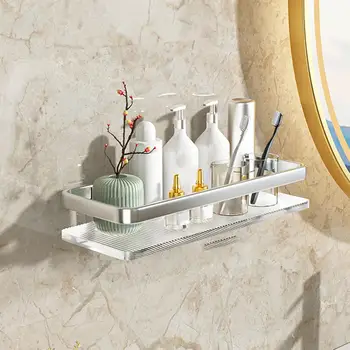 אקריליק אמבטיה צף מדף קיר רכוב אחסון בעל יוקרה אביזרי אמבטיה עבור מלון הסלון, חדר השינה ארגונית