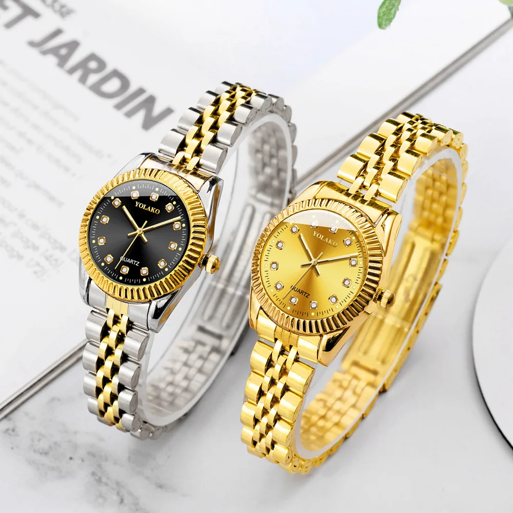חדש לנשים של פרק כף היד שעונים יוקרה מותג נשים קוורץ שעונים שעון פלדה אל חלד מזדמן אופנה שעון יד Relogio Feminino חם - 0