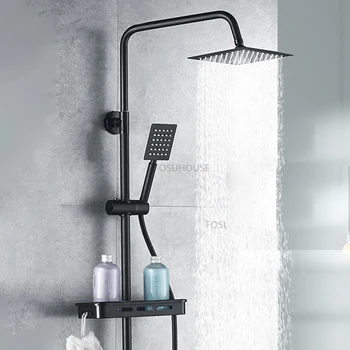 נורדי פליז מקלחת ברזי ערבוב שסתום עבור השירותים והמקלחת להגדיר Supercharged משק בית אור יוקרה ראש מקלחת Accessorie