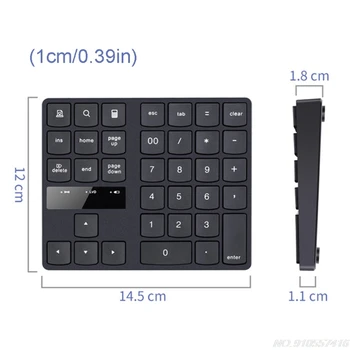 2.4 G אלחוטי מסוג USB, עם לוח מקשים נומרי 35 המפתחות טעינה מקשים דיגיטלי נייד מחשב נייד מיני Numpad D17 20 Dropshipping
