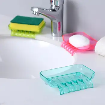 מפל מים סבון כלים מפלסטיק סבון מגש אביזרי אמבטיה יניקה הזרקה מטבח מקלחת שמירה סבון יבש ספוג בעל כלי