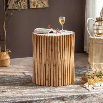 נייד פינת קפה שולחנות עיצוב חדר השינה חמוד מינימליסטי עץ, שולחנות קפה מסודרת סביב שולחן דה Chevet רהיטים הביתה