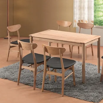 עץ מלא כיסאות, מודרני מינימליסטי מתחבר, משענת גב, מסעדה כיסאות