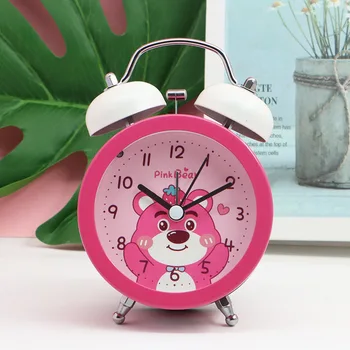 דוב קטן חמוד שולחן העבודה השעון המעורר עבור בנות מיוחד השכמה המכשיר שקט השעון לילדים השעון לסטודנטים