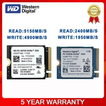 Western Digital WD SN740 SN530 M. 2 2230 SSD 1TB 2TB 512GB NVMe PCIe Gen4 x4 עבור Microsoft Surface Pro X משטח נייד 3 ב-100%חדש