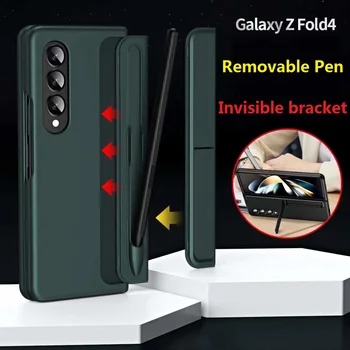בלתי נראה הסוגר על Samsung Galaxy Z קיפול פי 4 3 תיק נשלף מחזיק עט כיסוי הגנת