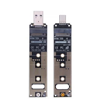 M2 SSD מתאם NVMe גדרה מ. 2 USB3.1 במקרה NVME PCIE מ ' מפתח 2230/2242/2260/2280 SSD NVME ל-USB TYPE-A/TYPE-C ממיר
