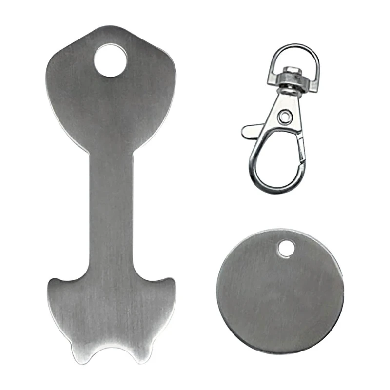 ANGELADY נירוסטה מחזיק מפתחות בסופרמרקט קניות מטבע טרולי נעילת מפתח טבעות DIY קניות עגלה אסימונים מחזיקי מפתחות - 0