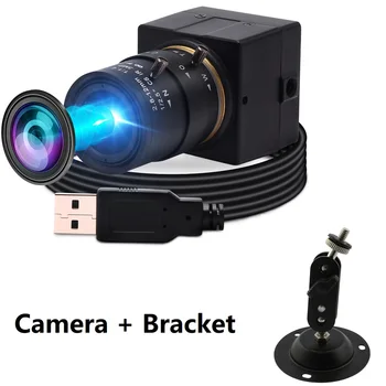 ELP 8MP IMX179 ברזולוציה גבוהה USB מצלמת CCTV 5-50mm Varifocal עדשה מיני אבטחה USB המצלמה עם התושבת לבדיקה