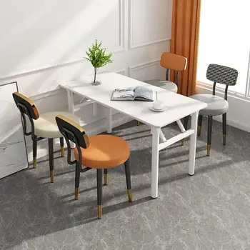 מודרני מינימליסטי כסאות אוכל רגלי מתכת קטנים, ייחודיים מעצבים סלון, חדר שינה כיסאות טרקלין Silla נורדיקה ריהוט הבית
