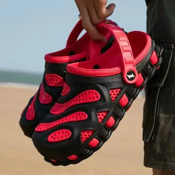 2023 חדש קיץ גברים נעלי הקרוקס אקווה לנשימה מים חוף נעליים לגברים Jelly שקופיות גברים כפכפים שטוחים נעלי גודל פלוס 40-46