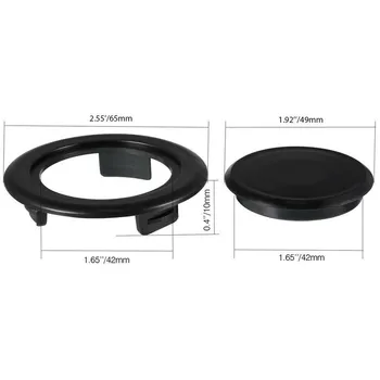 פטיו שולחן גינה השמשייה מטריה חור הטבעת כובע להגדיר את התקע 2 סנטימטר פלסטיק שחור, מרפסת חיצונית מטריה הטבעת, כובע סט חדש