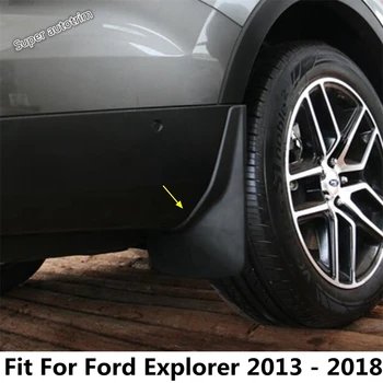 4PCS הקדמי לגלגל האחורי בוץ שומר Mudguards התזה מגיני בוץ ומגן על פורד אקספלורר 2013 - 2018 אביזרי רכב חיצוניים קיט