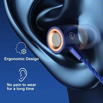 חוט שליטה מעשית 3.5 mm תקע מיני משחקים אוזניות עם מיקרופון Wired אוזניות ארגונומי למחשב נייד