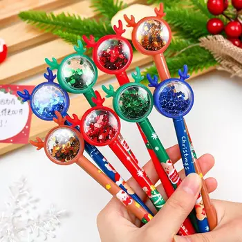 1 חתיכה Lytwtw של כתיבה Kawaii חמוד חג המולד אייל ג ' ל עט ס ציוד משרדי יצירתי מתוק יפה עט יפה