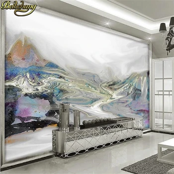 beibehang מותאם מופשט דיו נוף ציור רקע הטלוויזיה נייר קיר קישוט ציור במלון חדר לימוד חדר השינה טפט