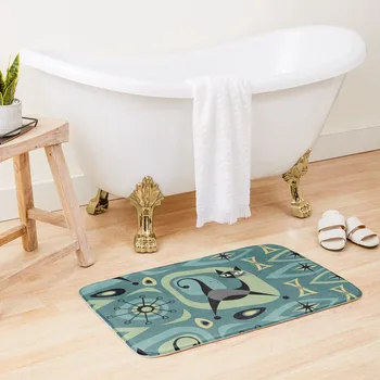 באמצע המאה חתול מופשט ??studioxtineBath שטיח שטיחים חדרי אמבטיה רצפת מחצלת שירותים במסדרון השטיח
