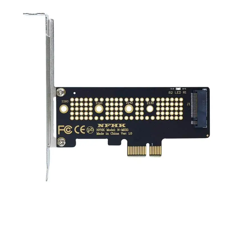 PCI-E כרטיס מתאם NVMe PCIe M. 2 NGFF SSD כדי PCIe X1 מתאם כרטיס PCIe X1 M. 2 Card עם הסוגר על 2230 2240 2260 SSD M2 - 0