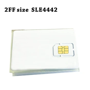 50pcs קשר ISO 7816 SLE4442 ריק חכם כרטיס PVC 2FF SIM חבטות שיטה