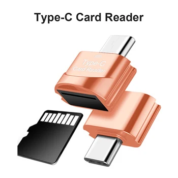 סוג C Micro-SD TF מתאם OTG USB, מתאמי חכם קורא כרטיסי זיכרון Micro USB Type C Micro-SD מתאם עבור Xiaomi Macbook