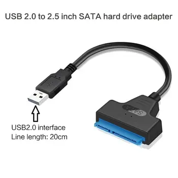 USB 3.0/2.0/סוג C Sata במתאם 2.5 אינץ Sata to USB HDD/SSD כבל תואם 2.5 קשיח.