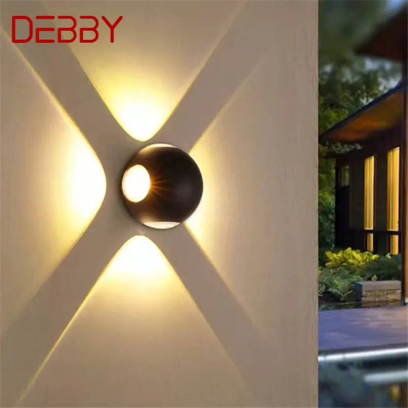 דבי מודרני פשוט הקיר מנורת LED חיצוני IP65 עמיד למים חיצוניים פמוטים עבור עיצוב חצר מרפסת פרוזדור אורות - 0