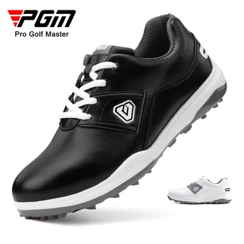 PGM גולף נעלי נשים עמיד למים, אנטי להחליק נעלי ידית אלסטי תחרה גולף נעלי ספורט גולף נעלי נשים
