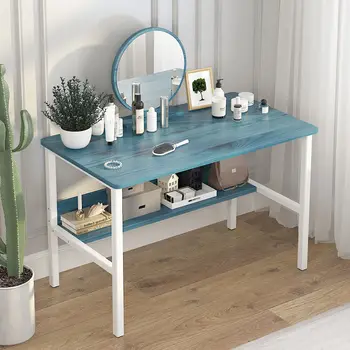 שולחן איפור עם מראה מודרני פשטות ריהוט חדר שינה, שידות עץ חומר בבית מלון דירות קטן שולחן איפור