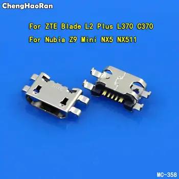 ChengHaoRan על Nubia Z9 מיני NX511 מיקרו USB לשקע יציאת הטעינה מחבר העגינה שקע עבור ZTE Blade L2 Plus L370 C370
