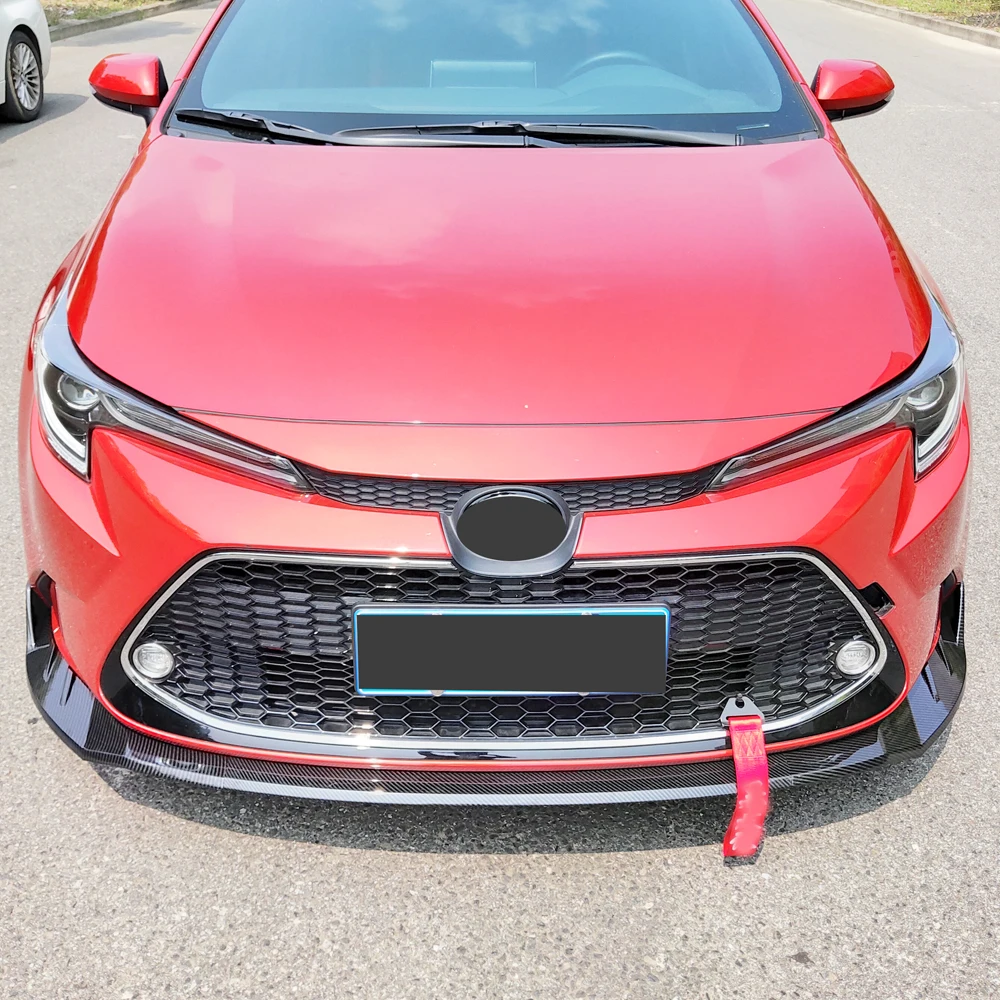 עבור טויוטה קורולה אמריקאית המכונית הפגוש הקדמי ספליטר מפזר ספוילר כיסוי מגן שומר ההסתה השפתיים 2019 20 אביזרים - 1